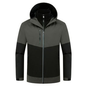 Vestes Softshell pour hommes, nouvelle conception 2025, logo personnalisé, légères, imperméables, respirantes, grande taille, fermeture éclair, veste d'extérieur - Product Image 2