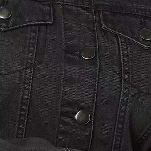 แจ็กเก็ตบอมเบอร์ผ้ายีนส์บุผ้าลินินและไนลอนระบายอากาศได้ดีไซส์ใหญ่พิเศษ - Product Image 5