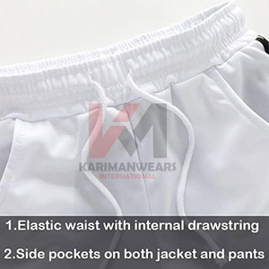 Conjunto Deportivo Retro para Hombre, Estilo Años 80, Conjunto de 2 Piezas, Chaqueta Cortavientos y Pantalones para Fiestas Hip Hop, Eventos y Disfraces - Product Image 3