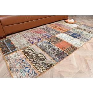 Alfombra de 3.3x6.5 pies, Alfombra Turca Vintage, Alfombra de Lana Azul - Product Image 1