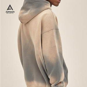 Sweat à capuche AIFRAN 3D haute densité avec logo, pour homme, streetwear de luxe, lourd, imprimé en silicone surdimensionné, polaire, pull personnalisé, vêtements de sport - Product Image 2