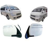 Espejo retrovisor ajustable eléctrico de mano cromado para Toyota Coaster para reacondicionamiento de JAC Kinglong