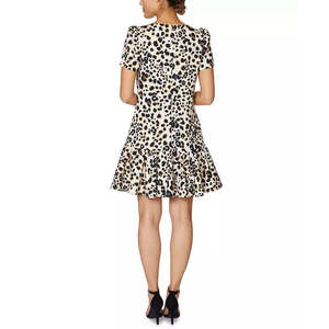 Abito da donna Betsey Johnson con orlo a balze, tinta unita marrone, taglia 8, senza spalline, vita impero, in spandex leggero, lungo fino al pavimento, per feste - Product Image 2