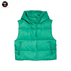 2025 Offre Spéciale personnalisé femmes chaud sans manches bouffant vers le bas gilet de haute qualité respirant coton hiver gilet - Product Image 5