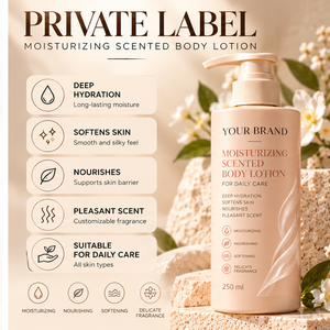 ELAN KIMYA OEM - Gel Líquido Humectante Perfumado en Envase de Vidrio para Cuidado Diario, 250 ml, Marca Privada - Product Image 1
