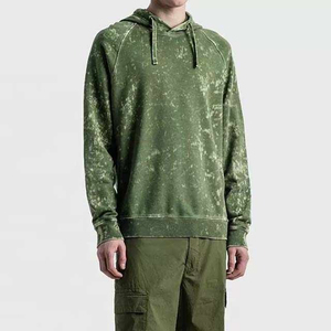 เสื้อฮู้ดดี้สตรีทแวร์แบบสั่งทำปี 2026 ลวดลายย้อมสีแบบแอซิดวอช ผ้าหนา ทรงหลวม สไตล์ล่าสัตว์ ลายพราง  แบบเรียบ ไม่มีลาย  ทรงโอเวอร์ไซส์  ใส่สบาย ระบายอากาศได้ดี สำหรับผู้ชาย - Product Image 4