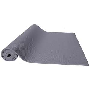 Tappetino Fitness Signature ad Alta Densità Antistrappo Multiuso con Cinghia, 6mm, Grigio, in Cotone - Product Image 6