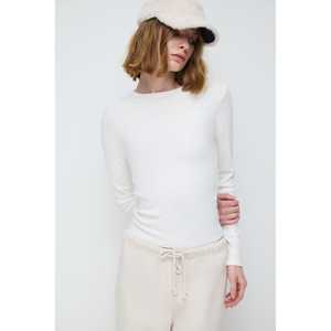 T-shirt décontracté à manches longues pour femme en tissu turc de haute qualité 100% coton avec logo imprimé, approvisionnement ODM - Product Image 1