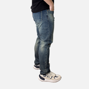 Vente en gros de jeans en denim pour hommes conception personnalisée broderie logo pantalon en coton denim en vrac fournisseur OEM ODM fabricant - Product Image 5