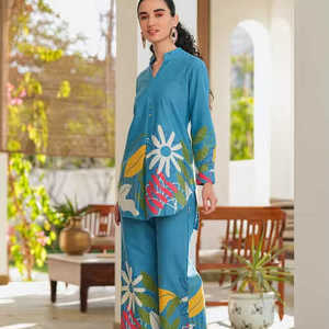 Ensemble de Co Ord au Design Attrayant pour les Femmes Ensemble de Co Ord Modeste à Prix Abordable du Fournisseur Indien au Prix d'Usine - Product Image 1