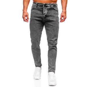 Pantalones vaqueros personalizados de calidad superior rectos para hombre transpirables informales y de calle pantalones vaqueros para hombre - Product Image 2