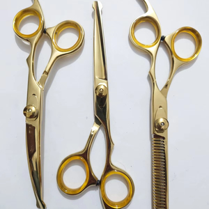 Tijeras de corte de pelo de uso doméstico y salón de alta calidad profesional y juego de tijeras de adelgazamiento herramientas y accesorios ergonómicos para el cabello - Product Image 1