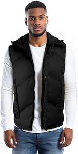 Veste d'hiver à bulles d'air pour hommes avec logo personnalisé Veste utilitaire d'extérieur en nylon épais et chaud à capuche détachable - Product Image 3