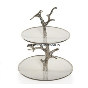 Gold Polished Metal Luxury Cake Stand 3 Tier Oval Shape Stainless Steel Table Top Food and Cake Display Stand Platter Kitchen - Product Image 5