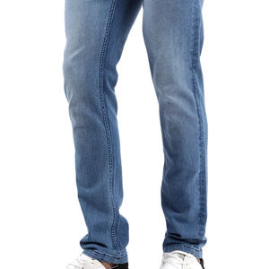 Jeans en denim de haute qualité pour hommes, style streetwear, uni, hiver, hip-hop, 100% coton, coupe droite, vente en gros - Product Image 6