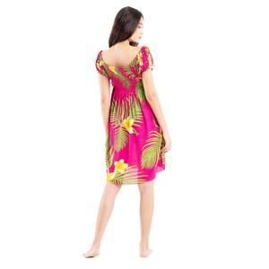 فستان نسائي قصير بتصميم عصري جديد ، فستان شاطئ مطبوع بالزهور من بالي إندونيسيا - Product Image 4