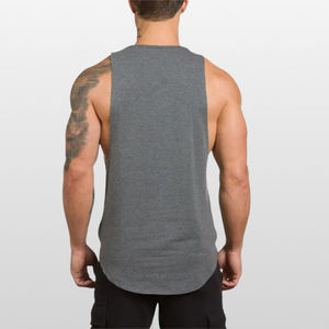 Wholesale Custom Logo Men's Acid Wash <b>Sleeveless</b> Tank <b>Tops</b> Fitness Sportswear Stringers - Product Image 2
