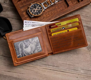 Cartera Corta de Cuero Estilo Retro Vintage para Hombre 2025 con Forro de Satén Multifuncional con Protección RFID y Diseño Popular de Bolsillo para Tarjetas - Product Image 3