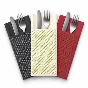 Pocket napkins 40x40 P/8 Airlaid <b>colored</b> <b>paper</b> - Personalized - Product Image 1