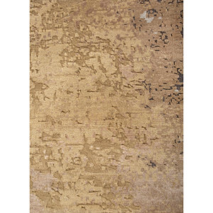 Alfombra de Lana y Seda de Bambú Entrelazada a Mano Entropy Gold Akwb-13009, Alfombra Rectangular de Felpa con Patrón Abstracto para Sala de Estar - Product Image 3