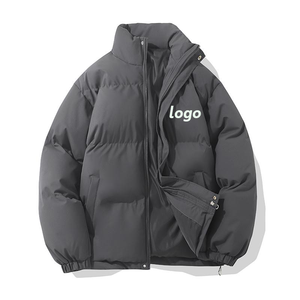 <b>Warm</b> Casual <b>Waterproof</b> Eco-Friendly Cotton Filled Hooded Street Wear Jacket Men Custom Logo Stand Collar Thick Winter Premium - Product Image 5