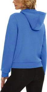 Meilleure qualité en gros 2025 haute qualité femmes à manches longues sweat polaire pleine fermeture éclair unisexe coupe ajustée - Product Image 4