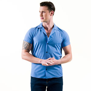 Nouveau design chemise hawaïenne à manches courtes en viscose impression numérique vacances d'été à la plage chemise pour hommes fabriquée à Istanbul en Turquie - Product Image 4