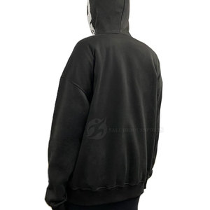 Femmes meilleur pull à capuche surdimensionné Style décontracté strass embellissement Logo personnalisé col à capuche hiver grande taille doublure - Product Image 5