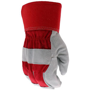 Guantes de cuero de una sola Palma Acabado de piel de vaca Durable Antideslizante Ignífugo Anti-calor Guantes de una sola Palma personalizados de Pakistán - Product Image 4