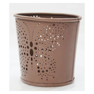 Support votif en fer blanc antique fait à la main classique en métal bougeoir manteau de poudre pour la décoration de la maison pour les anniversaires mariages - Product Image 3