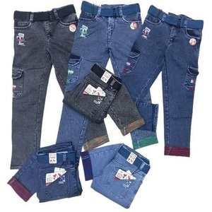 Pantalon pour garçons de style premium Cargos utilitaires à double poche en tissu lavé à la mode avec bas RFD lourd - Product Image 1
