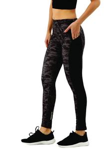 Women's Latest Design Slim Fit Cropped Tights Grey Black Camouflage Printed Fitness <b>Leggings</b> for Winter Yoga Stylish Pants for - Product Image 3