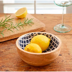 Tazón de masa de madera con tema de lujo, pegatina de esmalte de cocina de diferentes tamaños, redondo, grande, para servir masa de ensalada, cuenco de madera de Acacia, venta - Product Image 5