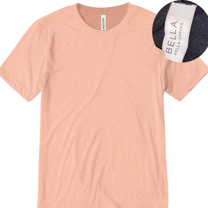 เสื้อยืดเปล่า Bella Canvas 3413 สำหรับสกรีนโลโก้แบบกำหนดเอง ผ้า Tri-Blend สำหรับสตรีทแวร์สไตล์อเมริกัน - Product Image 1