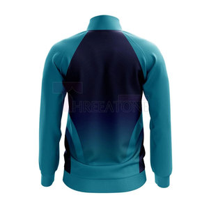 เสื้อแจ็คเก็ตกันลมน้ำหนักเบาสำหรับผู้ชาย พร้อมปกคอตั้งและปลายแขนปรับได้ เหมาะสำหรับการฝึกซ้อมในสภาพอากาศเย็น - Product Image 3
