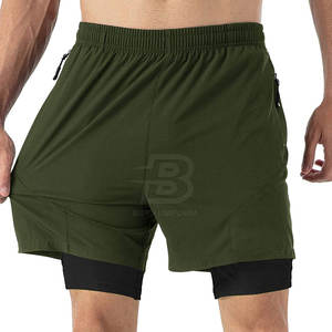 Shorts de sport décontractés à taille mi-haute, dernier design, avec logo personnalisé, respirants et à séchage rapide pour hommes - Haute qualité, vente en ligne - Product Image 3