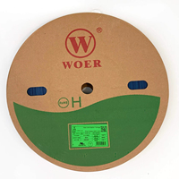 WOER 2:1 ID 1mm 2mm 3mm 4mm 6mm 80mm 90mm 100mm 250mm 300mm 125C 150C RoHS Tube thermorétractable sans halogène VW-1