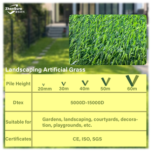 Tapis <span class=keywords><strong>de</strong></span> <span class=keywords><strong>gazon</strong></span> artificiel d'intérieur écologique du fabricant, 20-60 mm, pelouse <span class=keywords><strong>synthétique</strong></span> douce pour jardin/aménagement paysager - Product Image 2