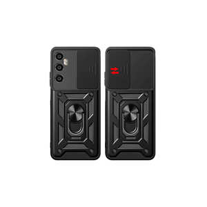 Étui magnétique Realme C65 4G Vega en silicone bleu pour téléphone portable avec protection coulissante de l'appareil photo, compatible avec 14 Plus 13 Pro Max - Product Image 3