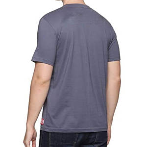 เสื้อยืดสีเทาสตีลพรีเมียมสำหรับผู้ชาย |   เสื้อยืดคอกลมผ้าฝ้ายหวี 100% สัมผัสนุ่ม แขนสั้น แฟชั่นทันสมัยสำหรับสตรีทแวร์ระดับไฮเอนด์ - Product Image 2