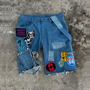 <b>Mens</b> High Street Casual Sports <b>Shorts</b> Custom Patch Embroidery Logo Breathable <b>Knee</b> <b>Length</b> Athletic Training OEM Service - Product Image 6