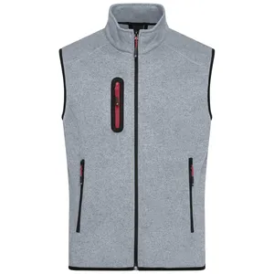Gilet en polaire tricoté sur mesure pour hommes, pour sweats à capuche et sweat-shirts promotionnels - Product Image 3