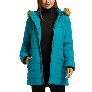 Chaqueta Acolchada Personalizada para Mujer, Transpirable, Ajustada, Abrigo de Invierno Cálido, Ligero, Informal, de Moda, Suministro OEM - Product Image 4