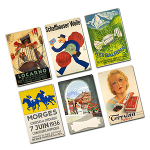 Professionnel personnalisé 20x30 CM métal signe chambre mur Art drôle <span class=keywords><strong>suisse</strong></span> Eco Style étain plaque Vintage métal mur affiche - Product Image 1