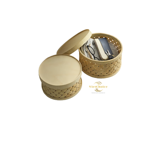 Cesta Organizadora de Bambú Natural Ecológica, Hecha a Mano, Multifuncional, Capacidad de 6-10L, para Decoración Moderna del Hogar - Product Image 5