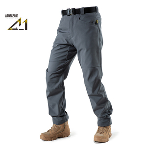 Pantalones Tácticos Casuales de Softshell para Hombre, Impermeables, con Cierre YKK, Cintura Alta, Forro Térmico, Pantalones Cargo para Trabajo y Senderismo - Product Image 4