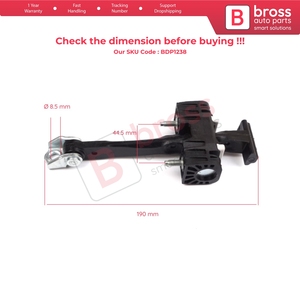 BDP1238 Front Door <b>Hinge</b> Stop Check <b>Strap</b> Limiter for Zafira B Family 2005-2014 13227947 - Product Image 5