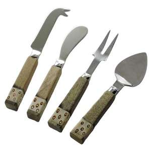 Ensemble élégant de quatre fromages à manche en bois pour la maison, les hôtels, les restaurants et les villas utilisent le fromage au prix de gros de la meilleure qualité - Product Image 1