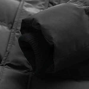 Chaqueta acolchada con capucha personalizada para hombre, Parka de otoño, abrigo con cuello levantado, con aislamiento grueso, respetuosa con el medio ambiente para exteriores - Product Image 5