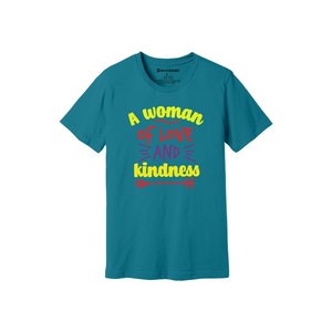 Thèmes de gentillesse imprimer 100% t-shirt en tissu de coton 160-180 à lourd GSM 12 couleurs disponibles Personnalisé votre propre conception et placement - Product Image 1